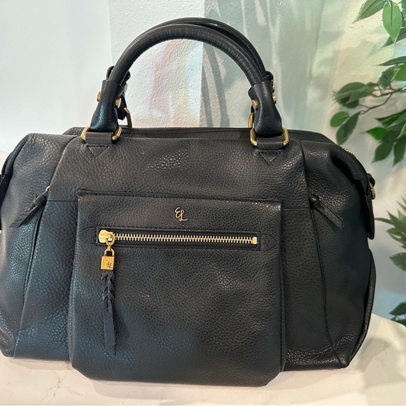 Black EUC leather satchel - Picture 1 of 6